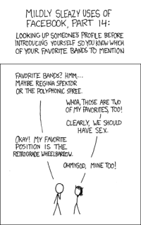 Is observing the eye movement of others an earlier version of facebook? (picture: xkcd.com)